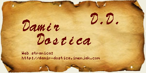 Damir Dostica vizit kartica